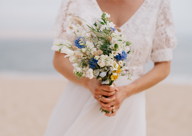 Mariage au Cap-Ferret fleurs locales