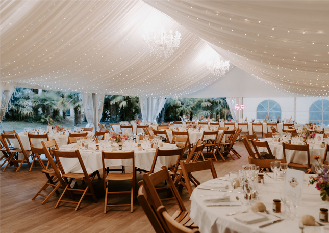 Décoration florale pour tables de mariages