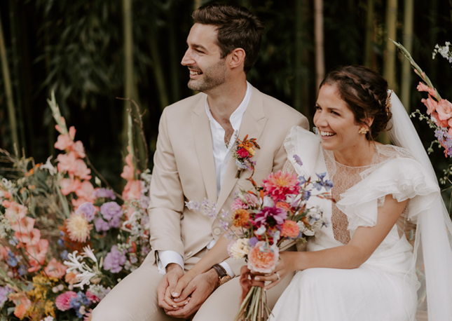 Fleuriste spécialisé dans l'évènementiel, décoration florale mariage.